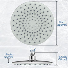 9 Zoll Regendusche mit Anti-Kalk-Düsen & Wassersparfunktion