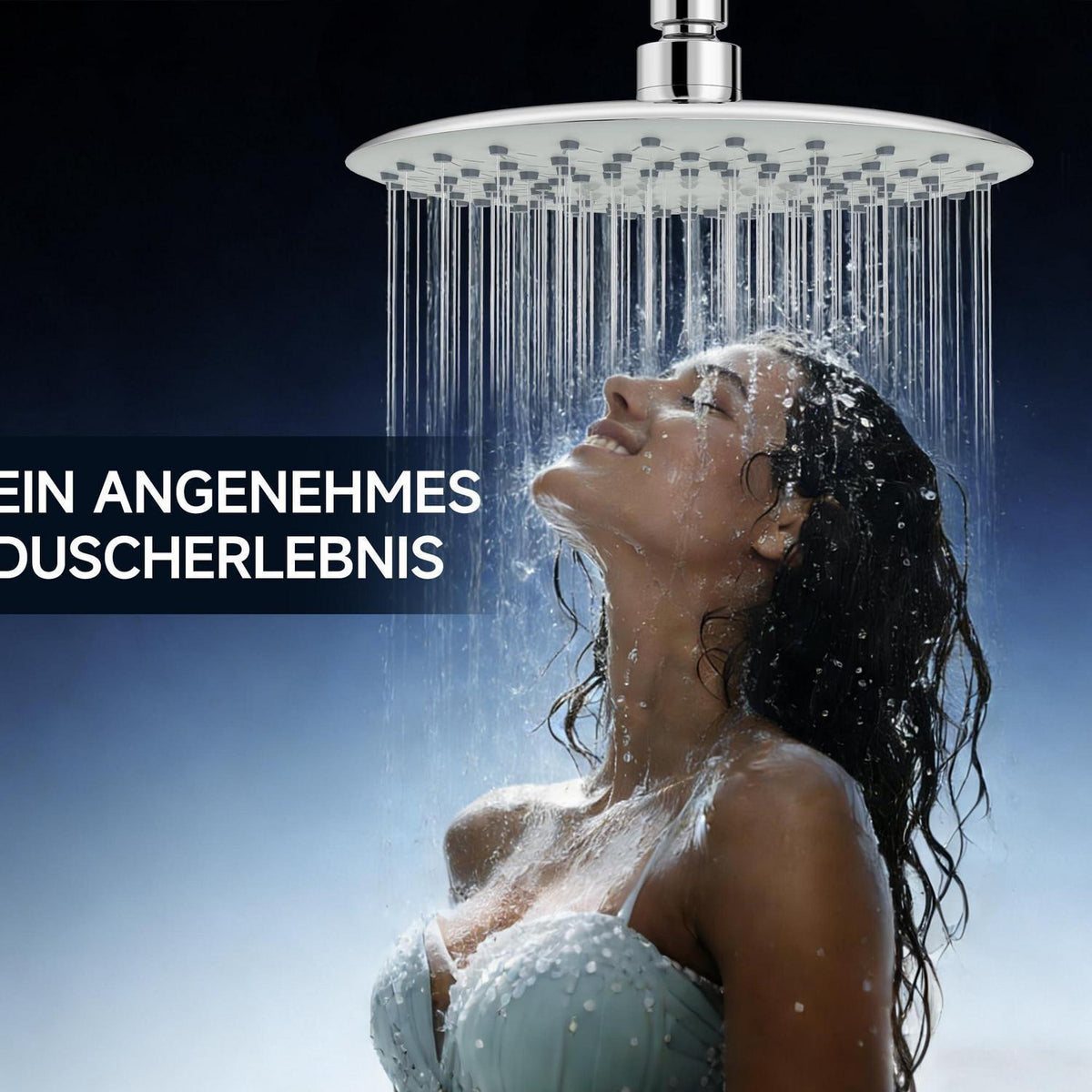 9 Zoll Regendusche mit Anti-Kalk-Düsen & Wassersparfunktion