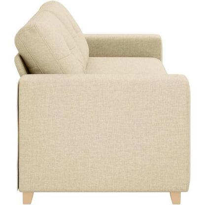 Modernes Sofa Stoff Creme 180 cm – Wohnzimmer Couch