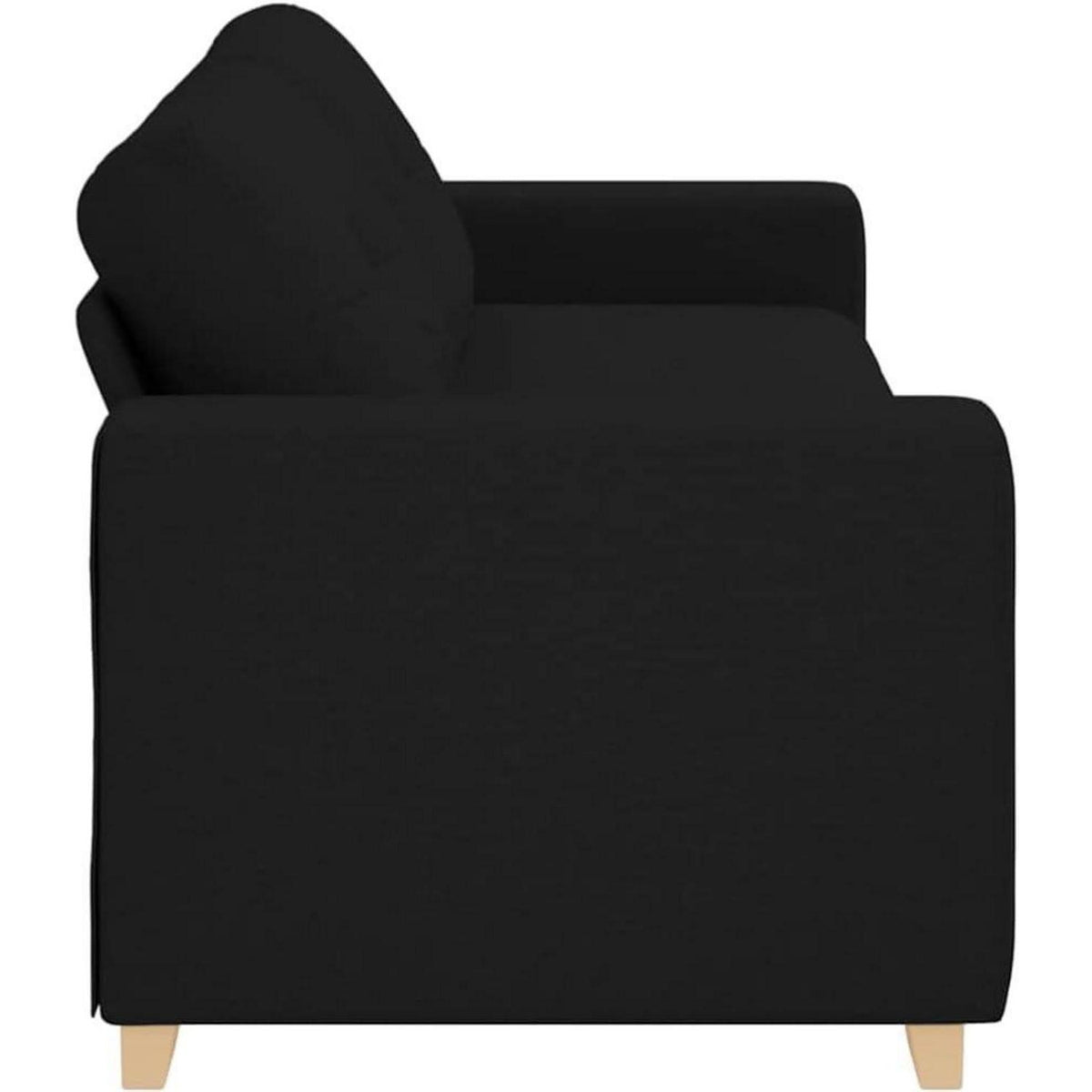 Modernes Sofa Schwarz 180 cm – Stoff & Wohnzimmer