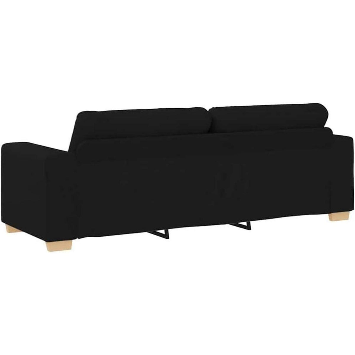 Modernes Sofa Schwarz 180 cm – Stoff & Wohnzimmer