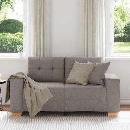 Modernes Sofa Taupe – Stoff Sessel für Wohnzimmer 120cm