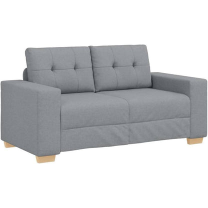 Modernes Sofa Stoff Hellgrau 120 cm – Wohnzimmer Sessel