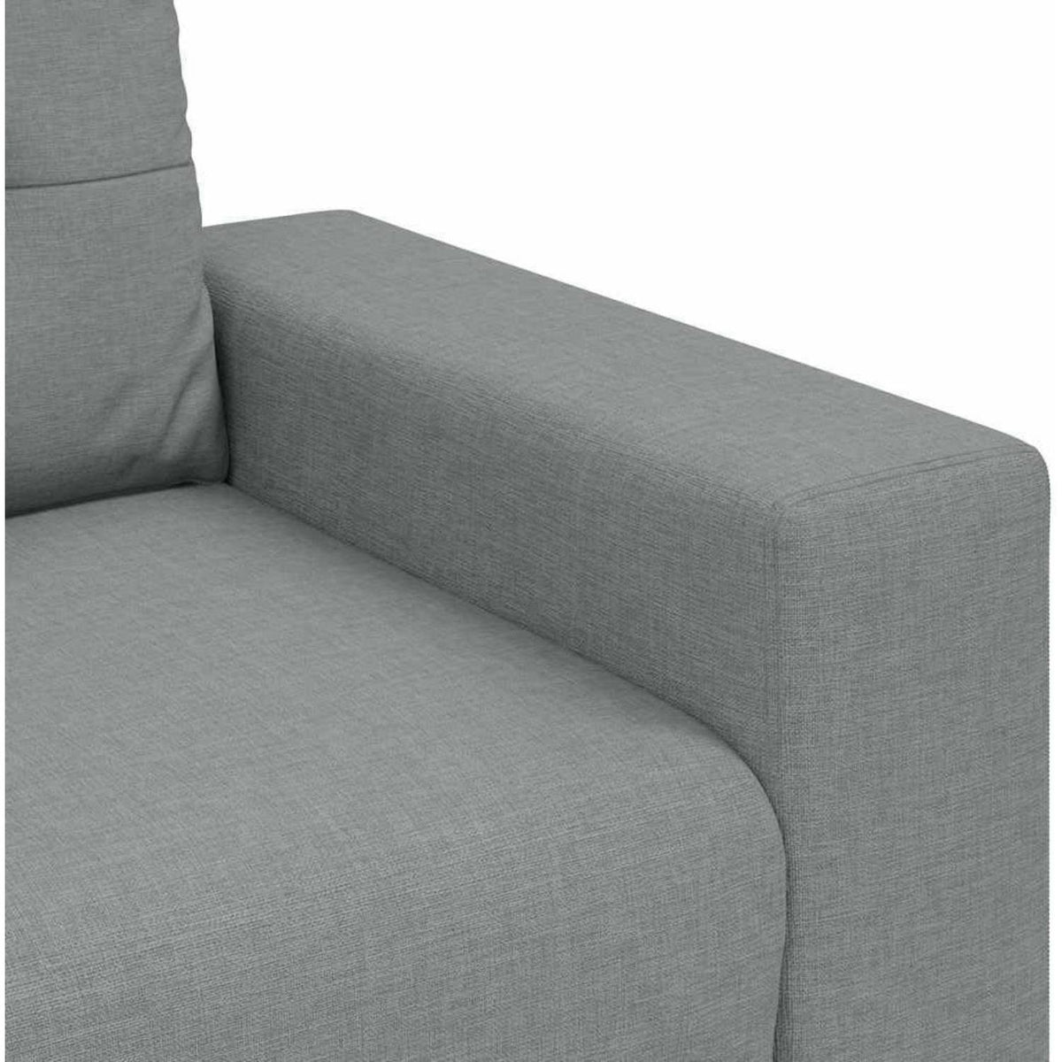 Modernes Sofa Stoff Hellgrau 120 cm – Wohnzimmer Sessel