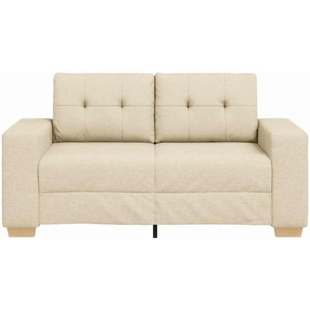 Modernes Sofa Stoff Creme 120 cm – Wohnzimmer Sessel