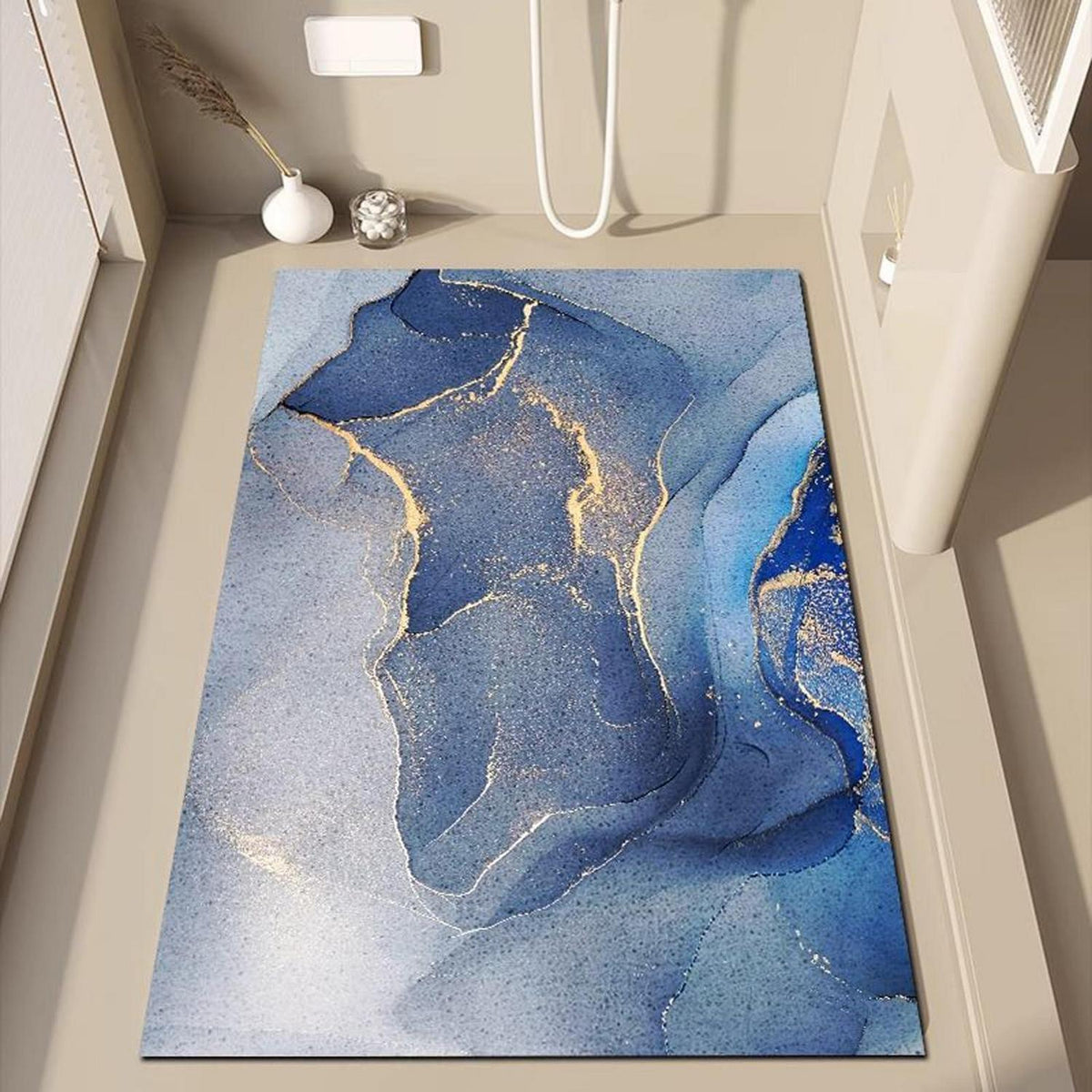 Rutschfeste Duschmatte 130x150 cm mit Ablaufloch
