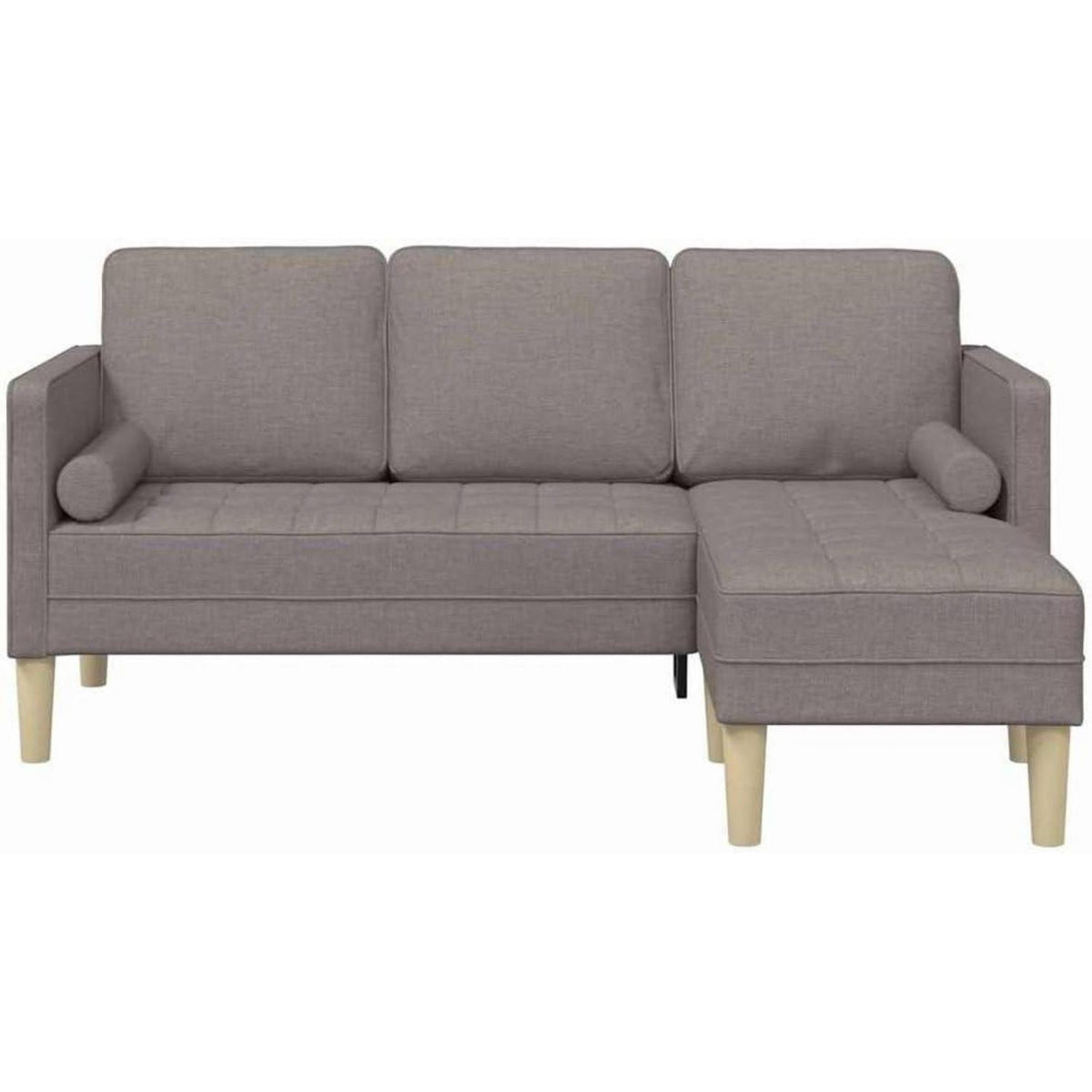 Ecksofa L-Form Taupe – Modernes Sofa Set 173x131x67cm