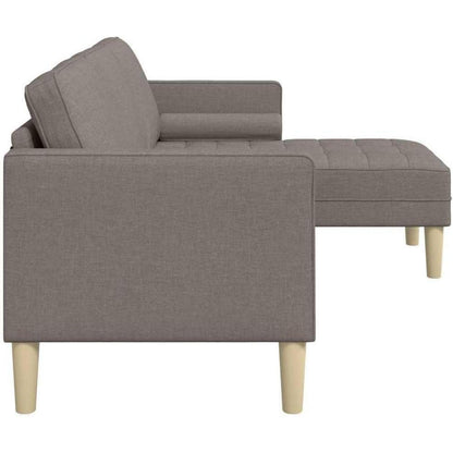 Ecksofa L-Form Taupe – Modernes Sofa Set 173x131x67cm