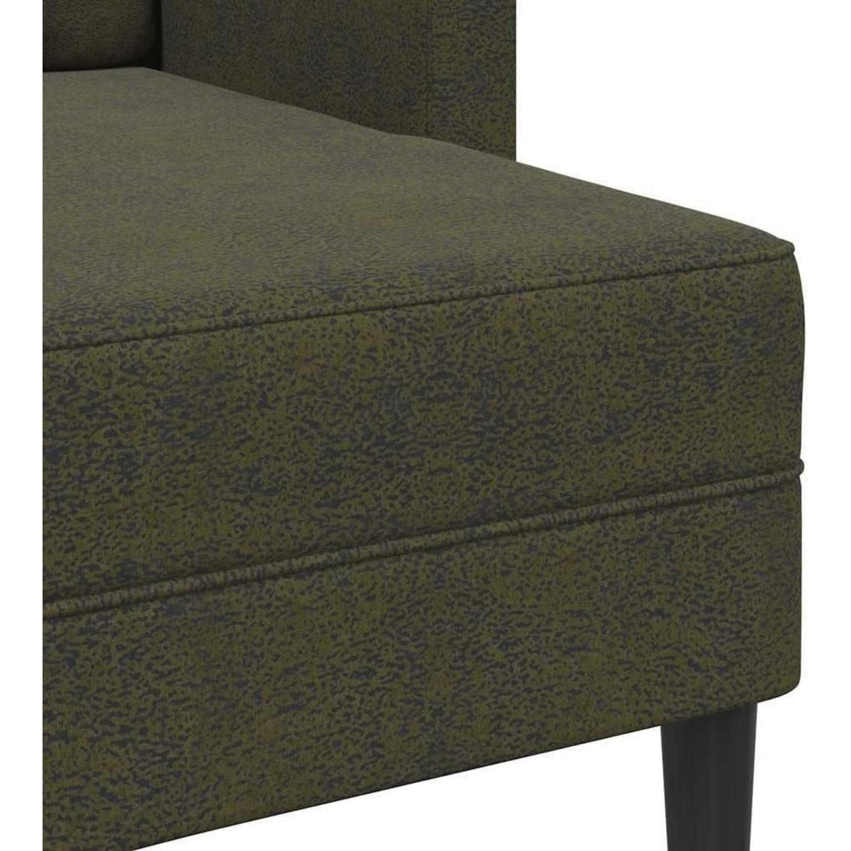 Ecksofa 2er mit Chaiselongue Armeegrün – Komfortables Wohnzimmer Sofa