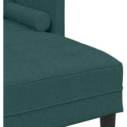 Dunkelgrünes Ecksofa Stoff 173x131x67 cm – Modernes Wohnzimmer Sofa