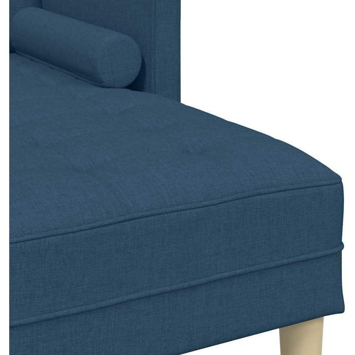 Blaues L-förmiges Ecksofa Stoff 173x131x67 cm – Modernes Wohnzimmer Sofa