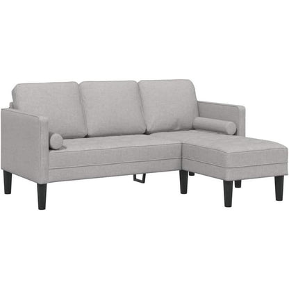 L-förmiges Ecksofa Wolken Grau – Modernes Sofa Set