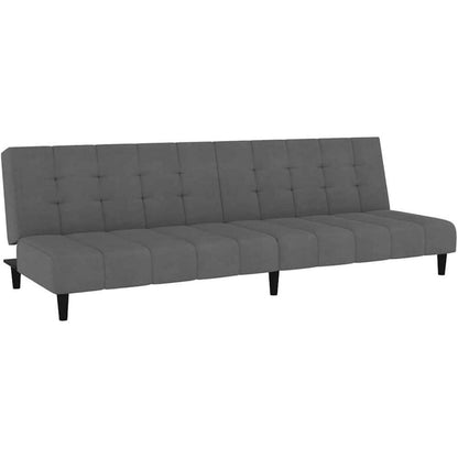 Schlafsofa 2-Sitzer Samt Dunkelgrau – Multifunktional & Komfortabel