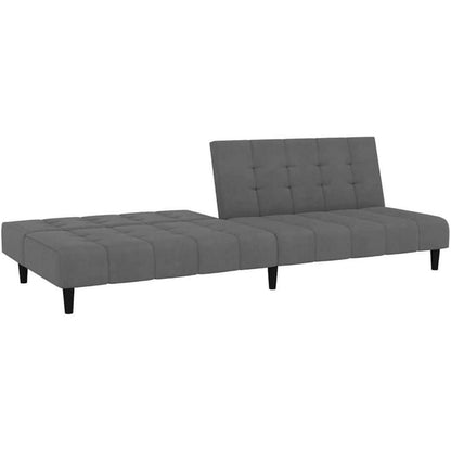 Schlafsofa 2-Sitzer Samt Dunkelgrau – Multifunktional & Komfortabel