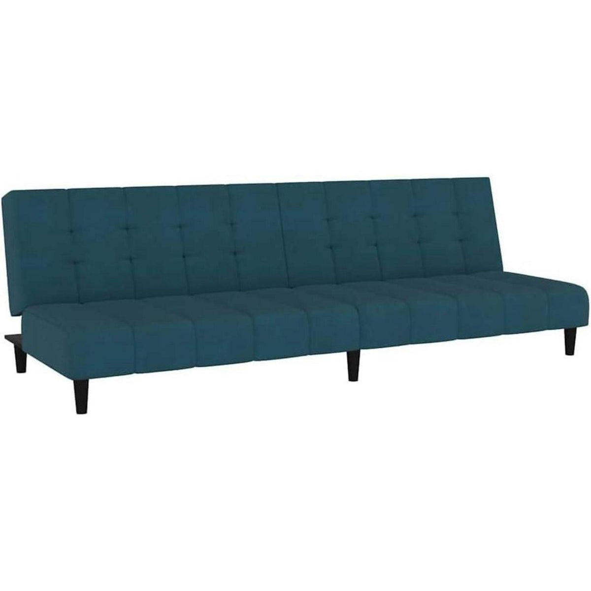 Klappbares Schlafsofa Blau Samt – 2-Sitzer für Wohnzimmer & Gästezimmer