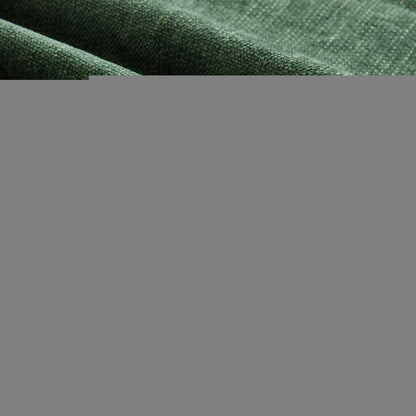 Mittelalter Ecksofa 3-Sitzer mit Ottomane & Rüschenschürze, Grün