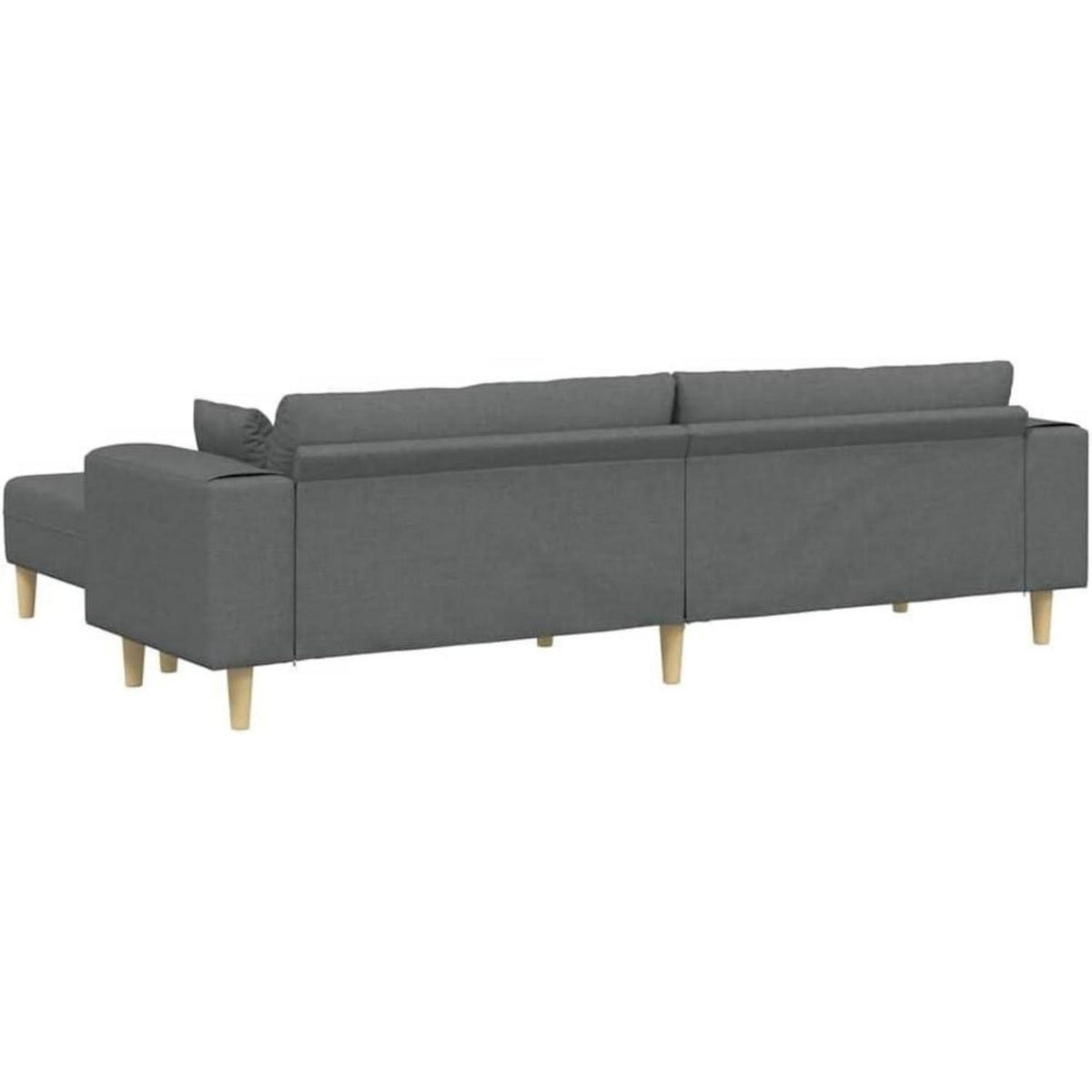 Ecksofa mit Schlaffunktion Dunkelgrau, 250x188 cm