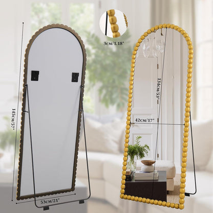 Vintage Standspiegel Gold 145x53cm - Ganzkörperspiegel