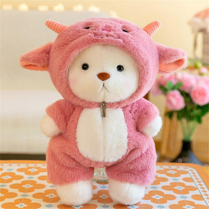 Schaf Kuscheltier 30cm Rosa - Flauschiges Stofftier & Teddybär