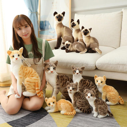 Flauschiges Kuscheltier Katze Siam (40cm)