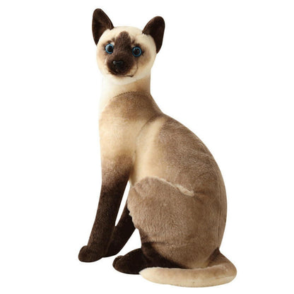 Flauschiges Kuscheltier Katze Siam (20cm)