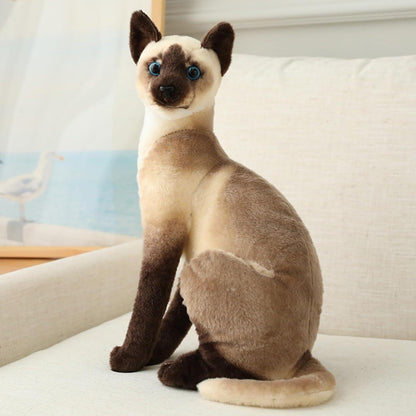 Flauschiges Kuscheltier Katze Siam (20cm)
