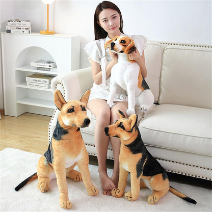 Lebensechter Plüschhund Deutsche Schäferhunde 75cm