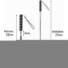 Teleskopischer Schuhlöffel Edelstahl 30-70cm mit rutschfestem Griff