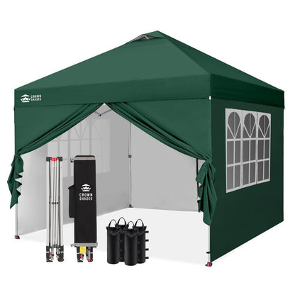 3x3m Faltpavillon wasserdicht mit Seitenwänden & UV-Schutz