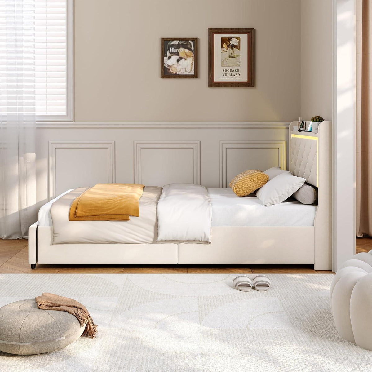 Ausziehbares Schlafsofa 90/180x200cm mit Schublade