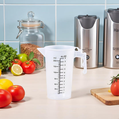 Transparenter Messbecher 250ml mit Deckel – Küchenhelfer zum Backen