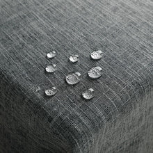 Abwaschbare Tischdecke Grau 240x140 cm – Leinenoptik & Wasserabweisend