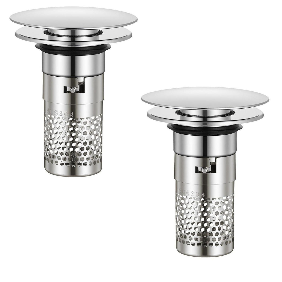 Pop-up Abflusssieb Edelstahl mit Sieb für Waschbecken & Dusche