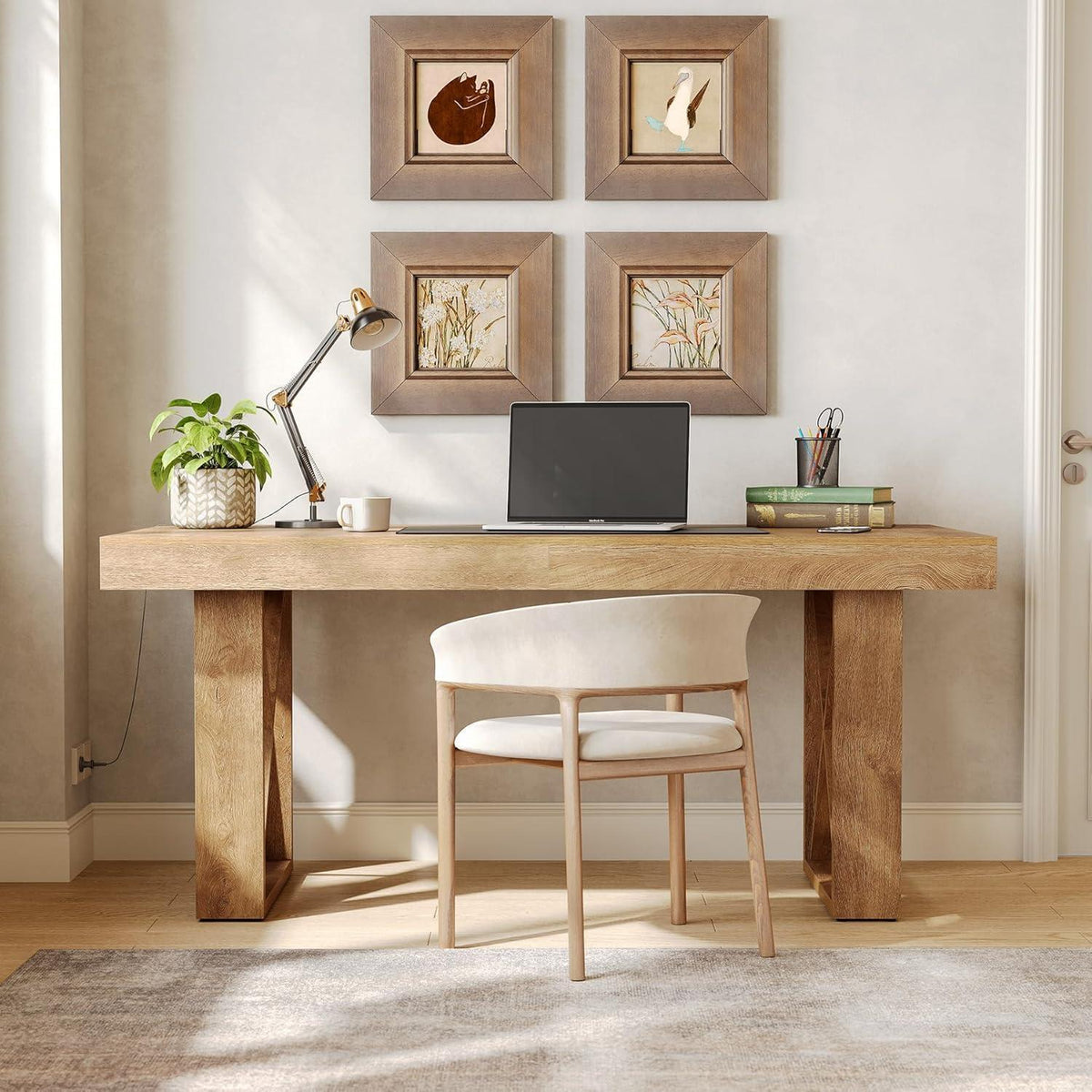 Tribesigns Schreibtisch 160x80cm – Bürotisch für Homeoffice
