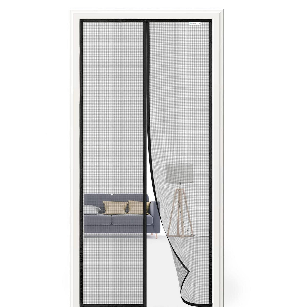 Fliegengitter Tür 85x190 cm – Magnet, Bohren Frei, Für Balkon & Terrasse
