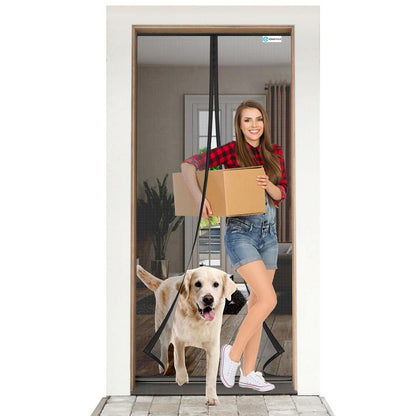 Magnetvorhang 75x190 cm – Fliegengitter ohne Bohren, selbstschließend