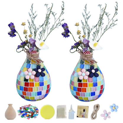 DIY Vasenmosaik Set – Kreatives Basteln für Kinder & Erwachsene