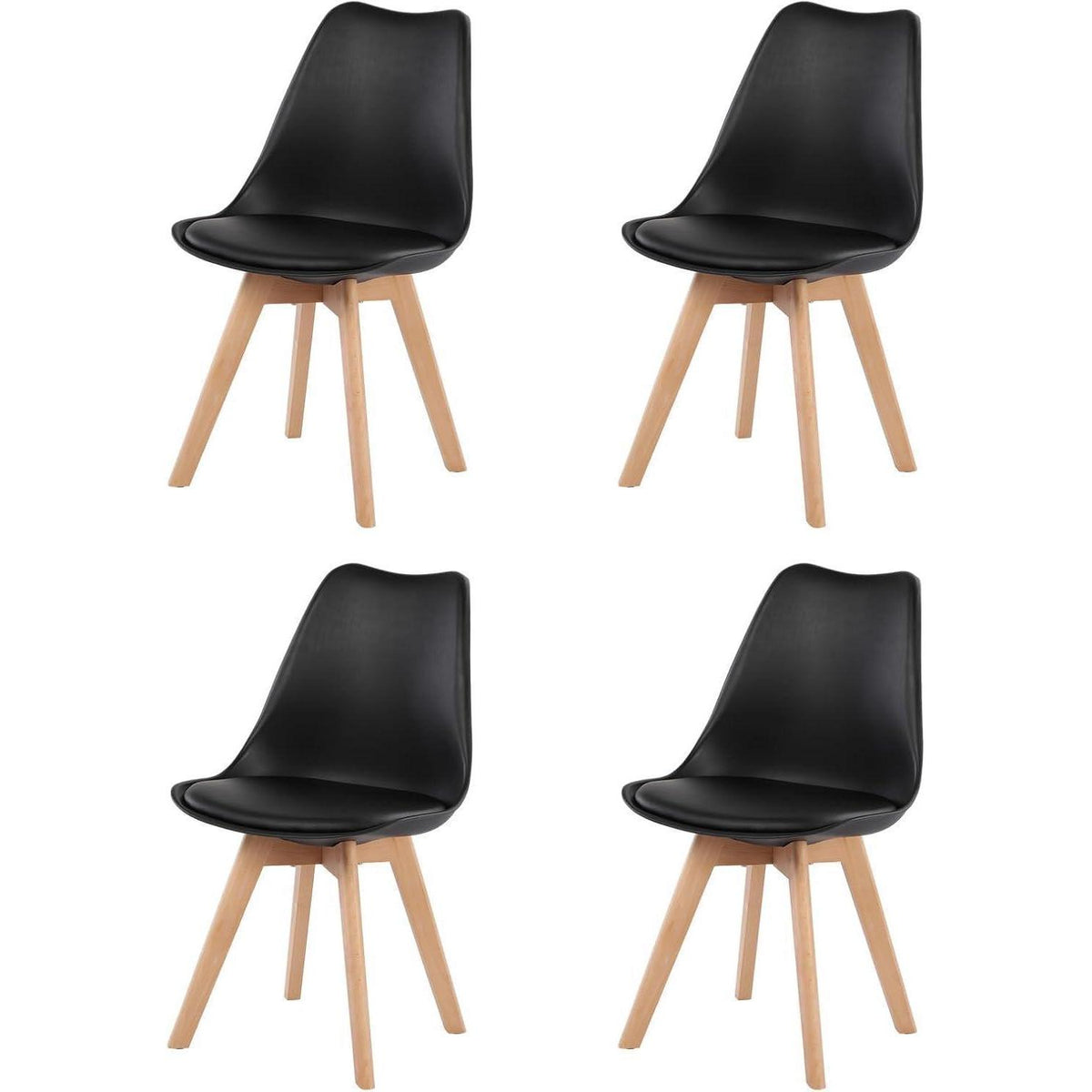 Esstisch Set 120cm mit 4 skandinavischen Stühlen
