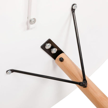 Esstisch Set 120cm Holz & Eiscreme-Grün Stühle