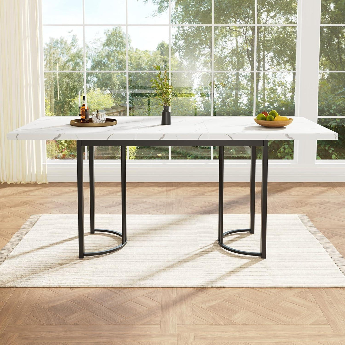 Ausziehbarer Esstisch Weiß 140-179,5 cm – Modern & Vielseitig