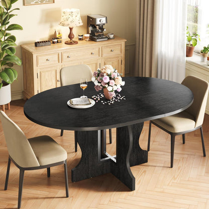 Runder Esstisch Ausziehbar 110-150cm – Esszimmertisch für 4-8 Personen