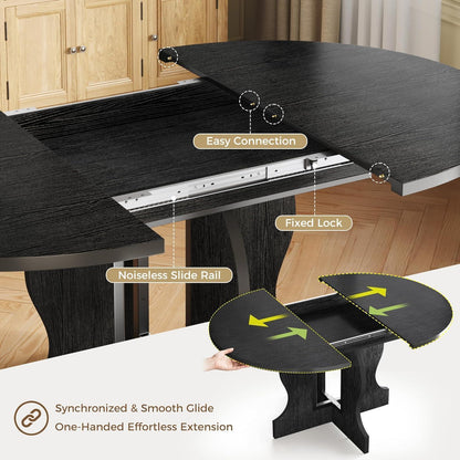Runder Esstisch Ausziehbar 110-150cm – Esszimmertisch für 4-8 Personen