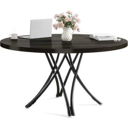 Runder Esstisch Schwarz 120cm – Modern & Stabil