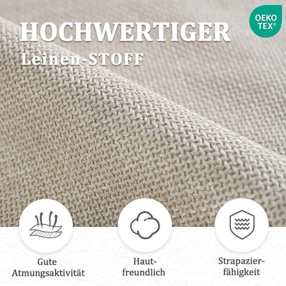 Drehbarer Esszimmerstuhl Set 4er – Beige, Gepolstert & Modern