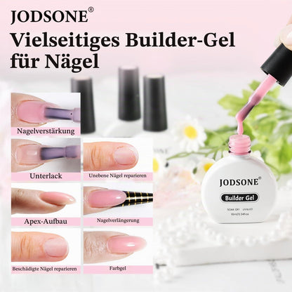 Builder Gel Set für Nagelverlängerung - 4er Set Pink, Nude, Weiß & Braun