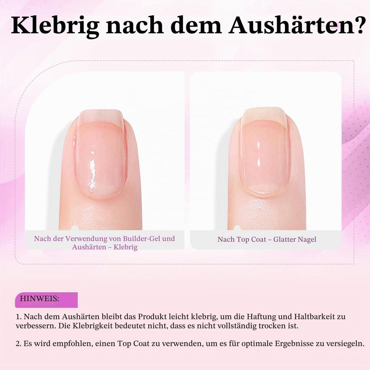 Builder Gel Set für Nagelverlängerung - 4er Set Pink, Nude, Weiß & Braun