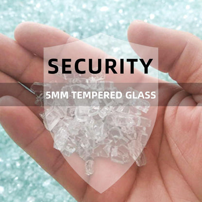 Glasvitrine Standvitrine Schwarz 4 Etagen 1 Tür
