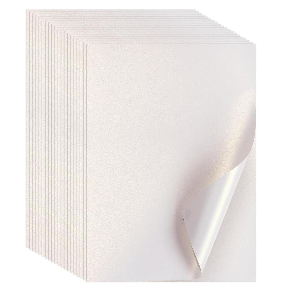 Seidenpapier Weiß Glitzer 20 Blatt 70x50cm Geschenkpapier