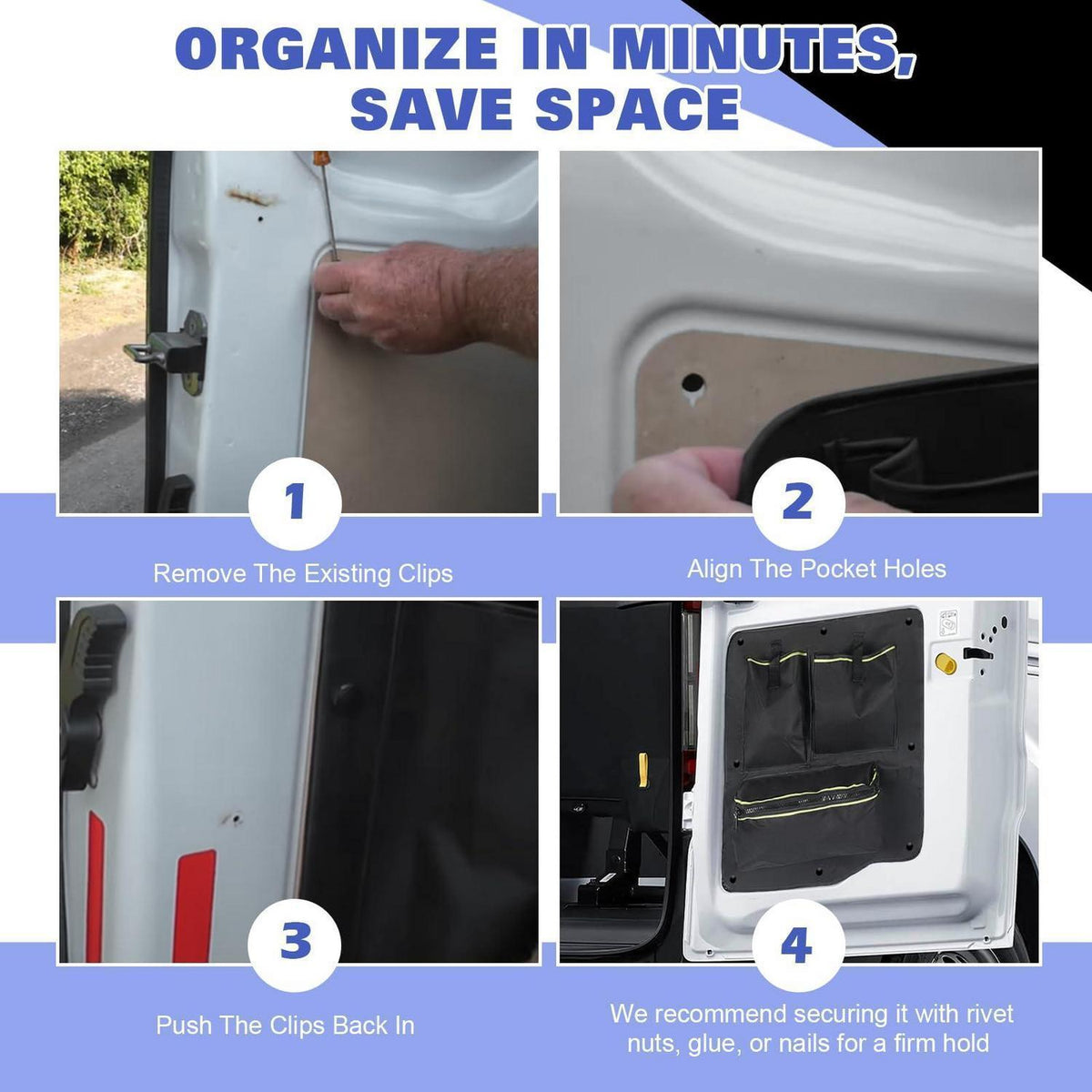 Scheunentor-Organizer für Ford Transit Custom 2012-2023