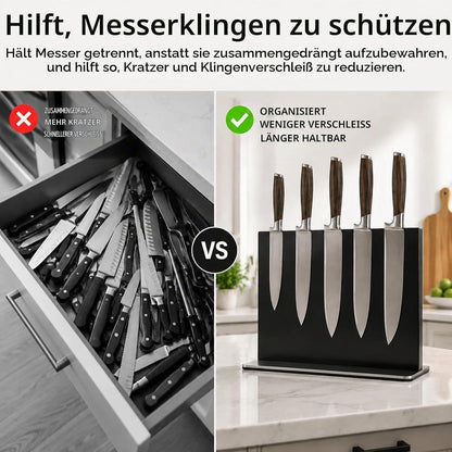 Magnetischer Messerblock aus Edelstahl – 30 cm